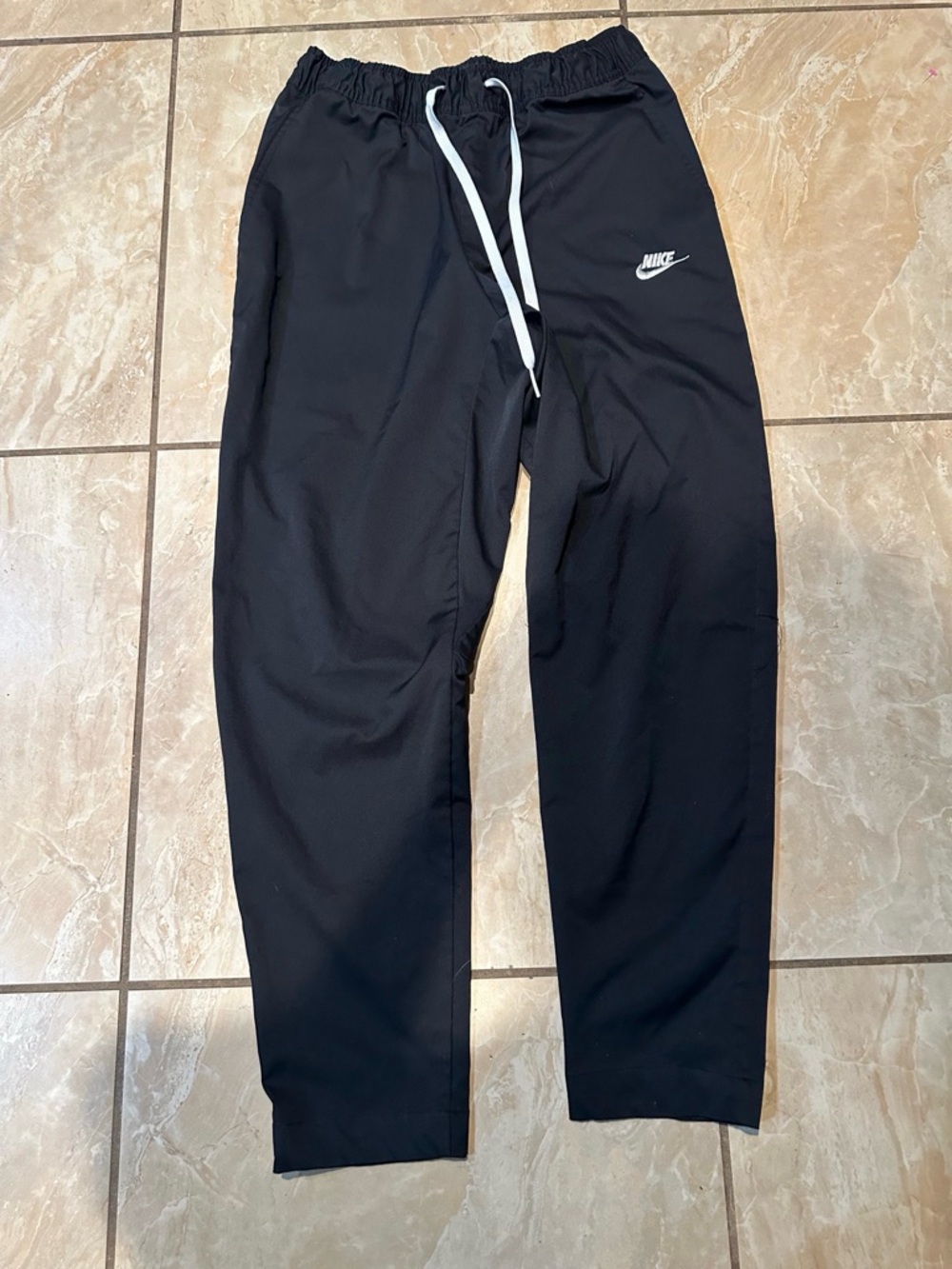 Black Nike Men's Club Woven Tapered Leg Pants Size M